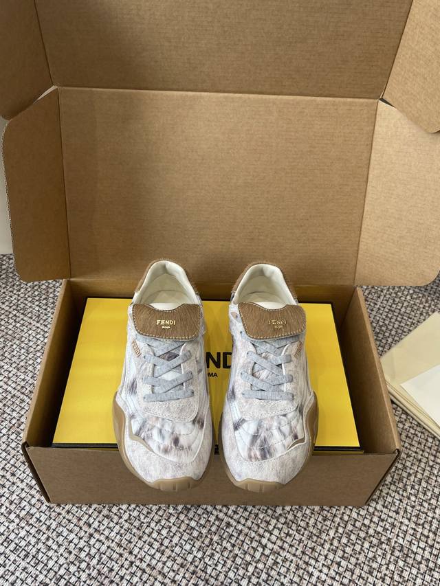 Fendi 25Ss Autumn/Winter New Wave Pulse Casual Shoes High-tech fabric splatter d