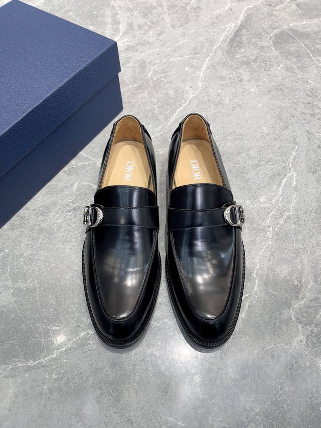 Yuan Dior Top-Tier Premium! Dior Men's Business Casual Leather Shoes, Authentic