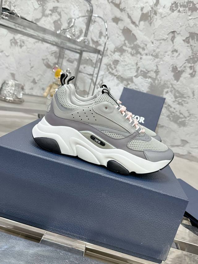 Top-Tier Version!!! Dior Classic B22 Series Mesh Casual Sports Shoes Dad Shoes O