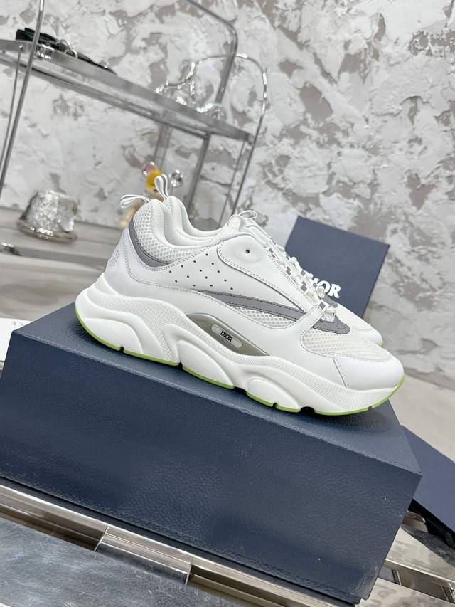 Top-Tier Version!!! Dior Classic B22 Series Mesh Casual Sports Shoes Dad Shoes O