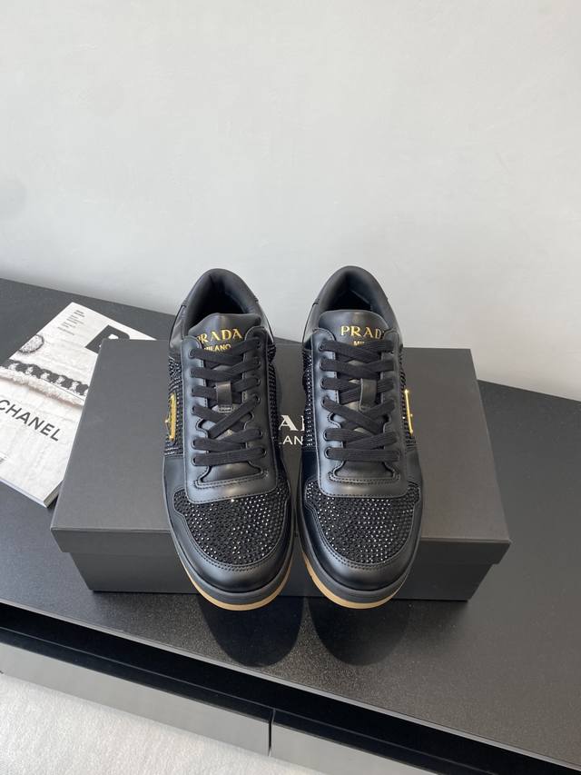 Women's And Men's Prada New Casual Sneakers, Skate Shoes, Couple's Edition Top-T